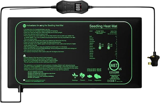 Seedling Heat Mat With Thermostat Temperature Control Waterproof Heating Pad For Plant Indoor Reptiles Warmer