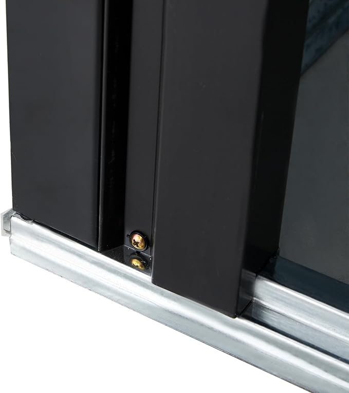 3x3 FT Outdoor Storage Shed, Metal Steel Garden Shed with Single Lockable Door, Small Shed Outdoor Steel Utility Tool Shed, Storage House Waterproof for Backyard Patio, Garden, Lawn(Dark Gray)