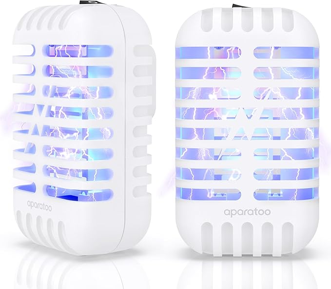 Bug Zapper Indoor Plug in, Fly Zapper Electronic 2 Pack Bug Zapper, Powerful Mosquito Zapper Insect Trap for Camping, Patio, Home, Kitchen