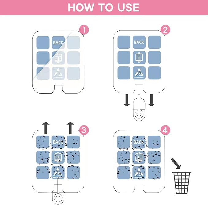 36 Pcs Sticky Refill Glue Cards, Compatible with Safer Home SH502, Dynatrap DT3005W-DS3, DT23005-06, Targets Moth, Fly, Mosquito, Gnat and More, Safe and Super Sticky (Peach Pink)