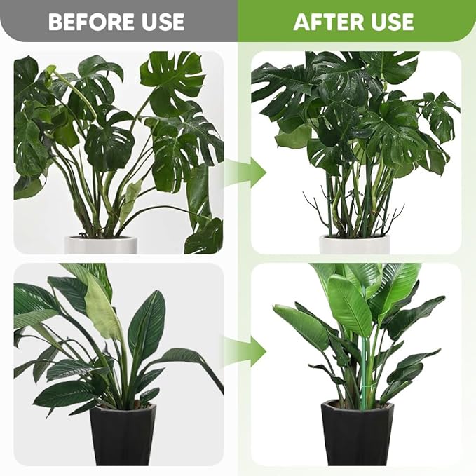 5 Pack Stackable Monstera Plant Support Stakes, Garden Plant Stakes for Indoor and Outdoor Plants, Moss Poles Holder Stick Monstera Plant Stem Supports Structures for Climbing Potted Plants (5 Pack)