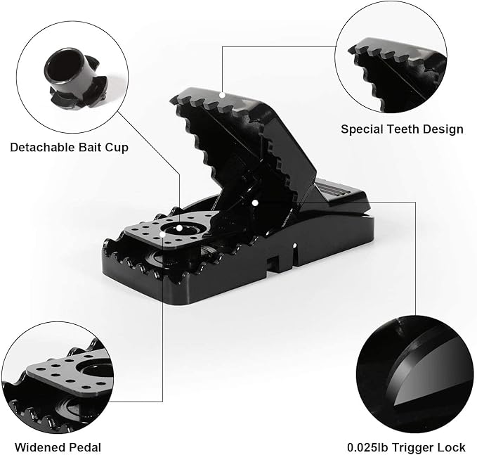 20 Pack Mouse Traps Indoor for Home,Mice Traps for House,Reusable Mouse Trap That Work,Small Mice Catchers for Home Indoor, Quick Set Mousetraps Effective