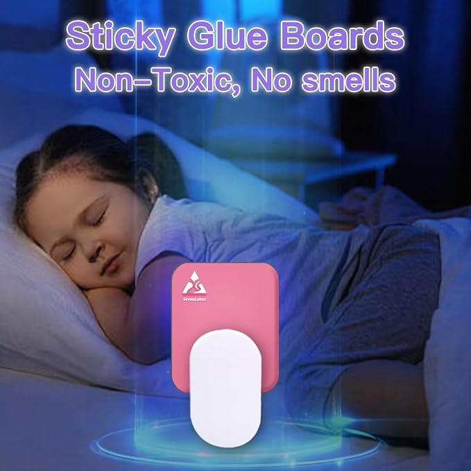 36 Pcs Sticky Refill Glue Cards, Compatible with Safer Home SH502, Dynatrap DT3005W-DS3, DT23005-06, Targets Moth, Fly, Mosquito, Gnat and More, Safe and Super Sticky (Peach Pink)