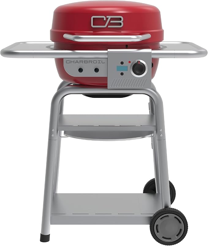Bistro Pro Electric Grill & Griddle + Charcoal Mode, Red - 25302146