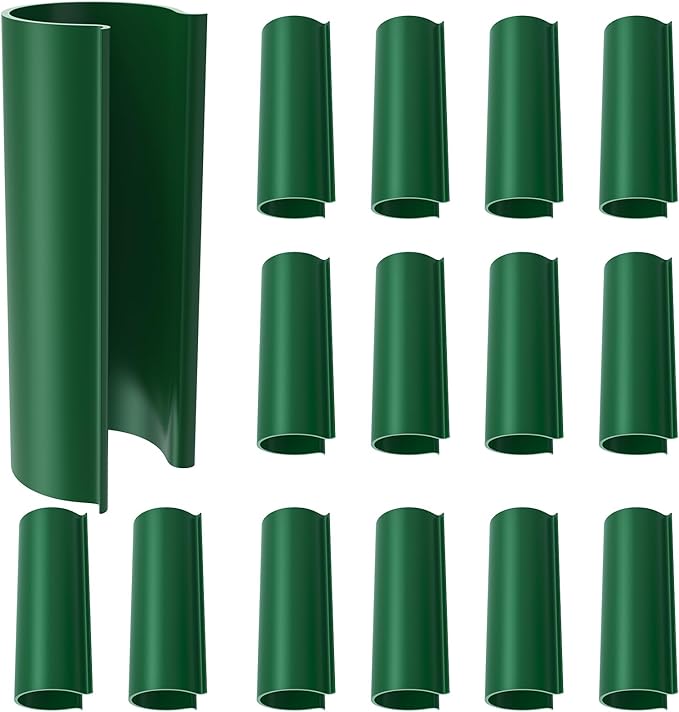 Jetec 16 Pcs PVC Pipe Clamps Greenhouses Strap Clips 2.4 Inches Long Summer PVC Water Pipe Clamps Strap Clips for Woodworking(for 3/4 Inch PVC Pipe,Green)