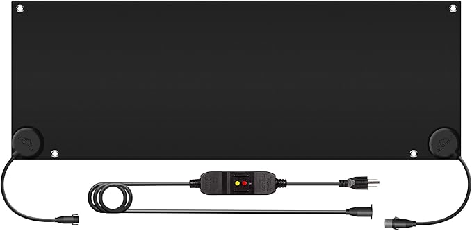 Walensee Snow Melting Mats for Walkways, 20" x 60" Graphene Heated Outdoor Mats with Plug, No-Slip Rubber Snow Heating Mats, 3 in/h Speed, Ice Melts Pads for Winter Backyards, Sidewalks Snow Removal