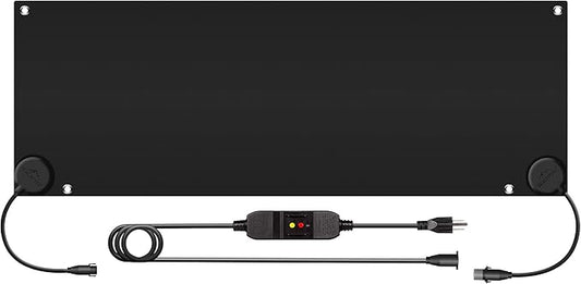 Walensee Snow Melting Mats for Walkways, 20" x 60" Graphene Heated Outdoor Mats with Plug, No-Slip Rubber Snow Heating Mats, 3 in/h Speed, Ice Melts Pads for Winter Backyards, Sidewalks Snow Removal