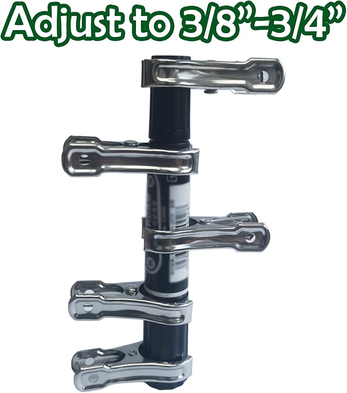 20 Pcs 2inches Gardening Clips for Netting, Greenhouse Clamps Made of Stainless Steel, Have a Strong Grip of Metal Clips, For 3/8'', 1/2'', 3/4'' Garden Hoops or Greenhouse Frame