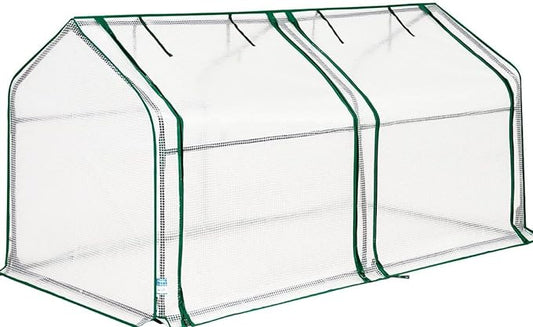 Quictent Mini Greenhouse for Indoor Outdoor, Portable Small Tabletop Green House Kit, Upgraded Waterproof UV-Resistant Seed Starter Hot House, Interior Space Expanded, 71"x36"x36", White