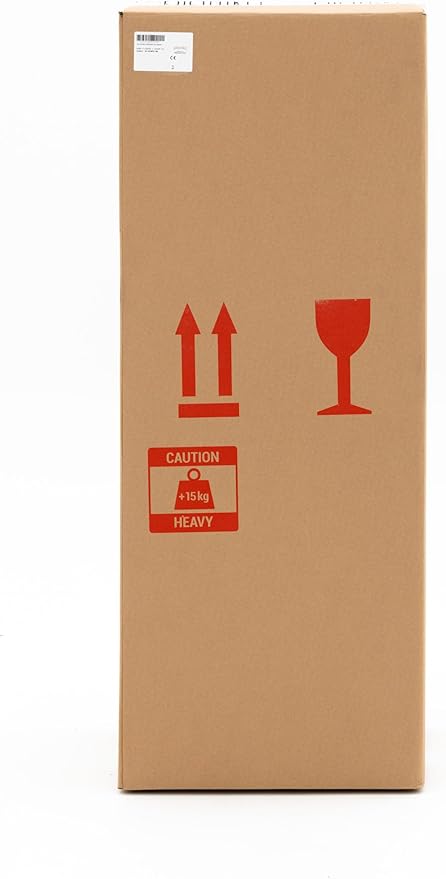 Planika BINO Outdoor Gas Fireplace - Black Fire Column with Glass Shield for Patio or Gardens (Outdoor Cover Incl)