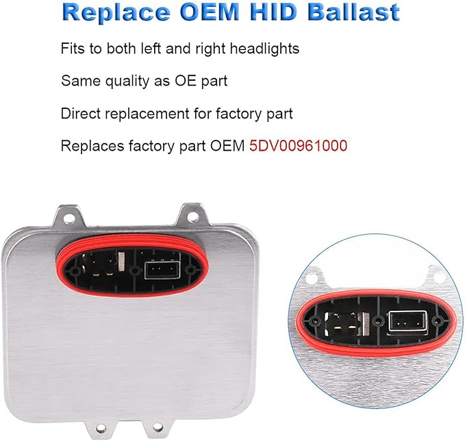 O-NEX HID Ballast for BMW X5 X6 (2010-2012) – Direct Replacement 5DV00961000 / 5DV00972000 – D1S 35W Xenon Headlight Control Module (Fits Buick Regal, Saab 9-5)