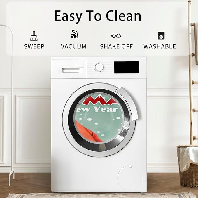 Christmas Half Round Door Mat, Merry Christmas Funny Santa Semicircle Door Mats, Non Slip Area Rug Soft Doormat for Indoor Entrance Wear Resistant Welcome Mat for Garage Patio Home Decor 24 x 36 In