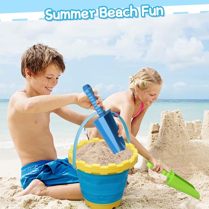 3 PCS Thick 9" Beach Shovel Spade Scoop Trowel Sand Toys for Kid Toddler Adult, Plastic Heavy Duty Garden Digging Planting Shovel Tool Kit Sandbox Toys Gift Set Party Favor