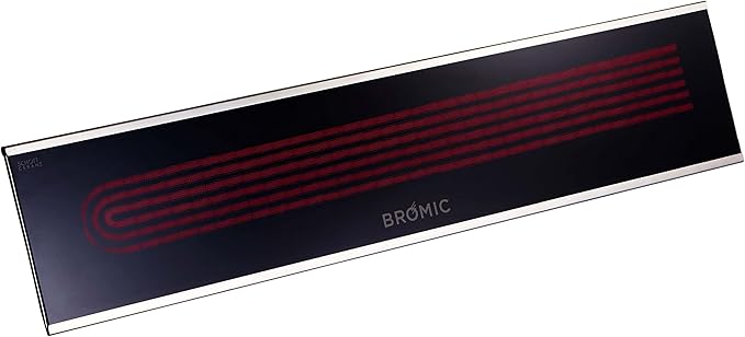 Bromic Platinum Smart Heat Marine 2300W Electric Patio Heater - Radiant Infrared, 208V, Black Finish - BH0320023
