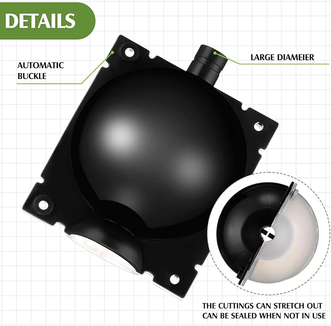 30 Pcs Air Layering Propagation Kit Reusable Half Black Half Transparent Grafting Ball Air Layering Pods Propagation Box Plant Rooting Grafting Box for Plants, Medium