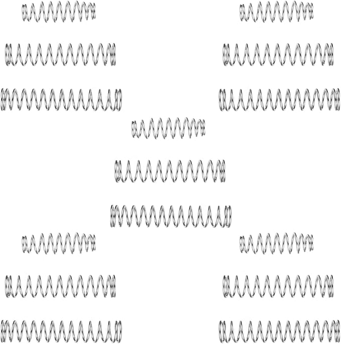 Replacement Springs for Pruners, Springs Suitable for The Multicolour 3 Pack Garden Pruning Shears Set selling on Amazon (15pcs springs mixed), Silver Tone