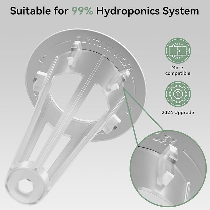 LYKOCLEAN 202pcs Hydroponic Pods Kit for Aerogarden and idoo, Grow Anything Kit with 50 Grow Sponges, 50 Grow Baskets, 50 Grow Domes, 50 Pod Labels, Compatible with Hydroponics Supplies for All