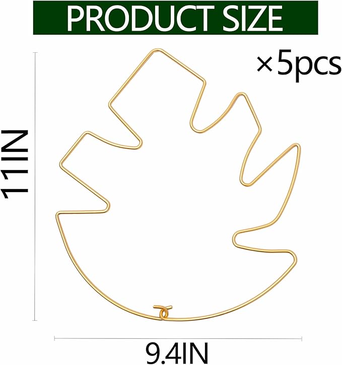 5PCS 11 * 9.4 Inch Monstera Plant Support Stem - Premium Adjustable Leaf Holder & Fishbone Cactus Stake, Durable Gardening Tool for Climbing Plants, Easy Installation & Enhanced Stability