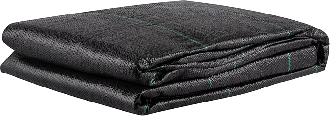 VEVOR Driveway Fabric, 12.5x30ft-3.5oz Woven Landscape Fabric, Weed Fabric Barrier Heavy Duty, Garden Fabric Weed Barrier, Weed Control Fabric, Geotextile Fabric, Weed Block Gardening Mat, Landscaping