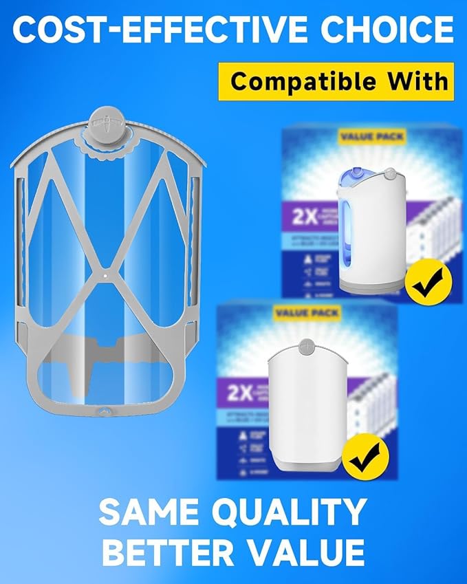 33 Packs Refill Cartridge, Refills Compatible with Zevo Plug-in Indoor Light M364A and Max, Easy to Use