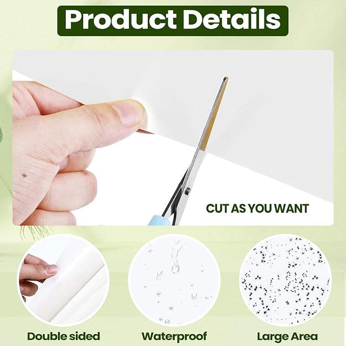 Qualirey 100 Pcs 6 x 8 Inch Sticky Traps for Plant Double Sided Sticky Trap for Gnats with Twist Ties Fly Traps for Fruit Insect Fungus Bugs Indoor Outdoor (White)