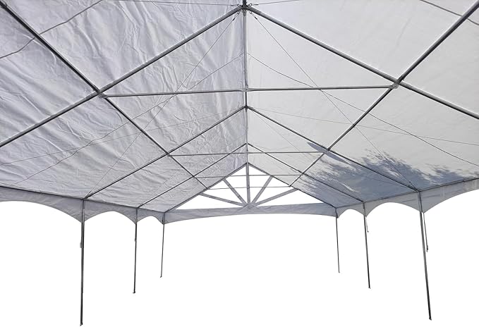 DELTA 40'x20' PE Marquee Party Tent, Tents for Parties, Large Wedding Tent, Carpas para Fiestas,Heavy Duty Canopy, Outdoor Event with Waterproof Top + 5 Storage Bags