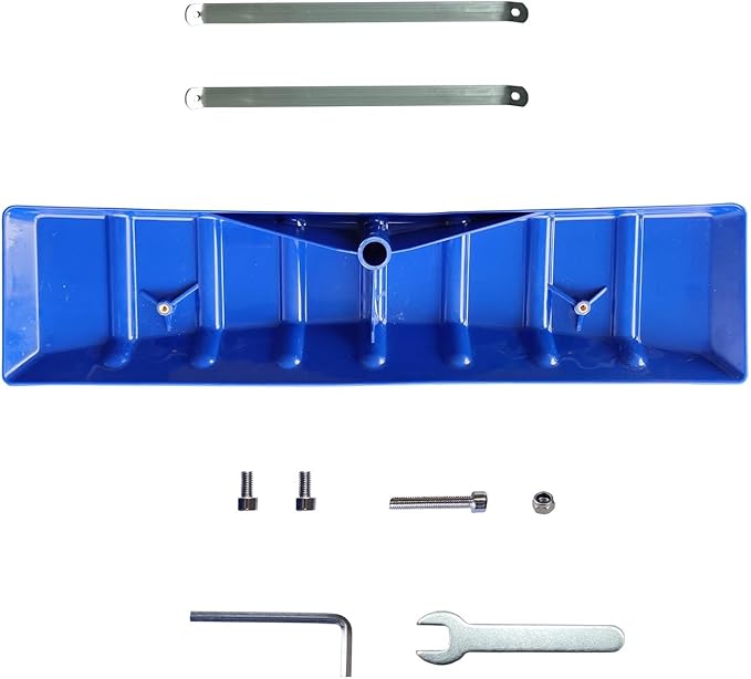 Blue 25 Inch x 6 Inch Replacement Poly Blade for Snow Roof Rake, Snow Rake Blade