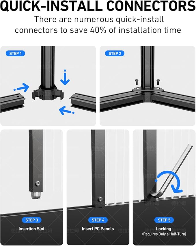12×12FT Green Houses for Outside, Large Walk-in Greenhouses for Outdoors and Winter Garden Planting, Enhanced Aluminum Greenhouse Kit Withstands Strong Wind to Protect Vegetables or Plants
