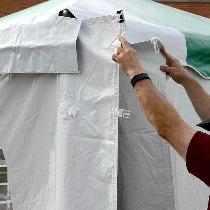 TentandTable 20 Foot x 40 Foot Party Tent Sidewall Kit, Complete 4 PVC Vinyl Wall Set - 2 Solid & 2 Window 7' Side Walls, Fits Commercial Standard Event Outdoor Canopy Tents, Tent Not Included