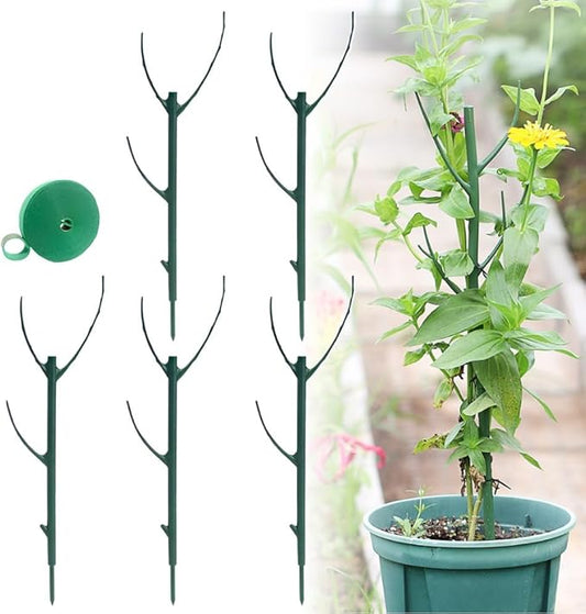 10 Pack Stackable Monstera Plant Support, Garden Plant Support Stakes for Indoor Outdoor Plants, Climbing Plant Support Structures Plant Holder Stick Moss Pole for Support Tall Potted Plants (10)