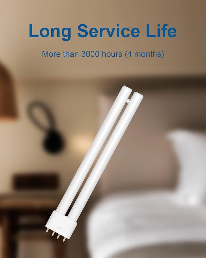 Dichroma 18W H-Shaped Bug Zapper Replacement Bulbs Compatible with 18W Indoor Outdoor Mosquito Lamps for Home with 4 Pin Base