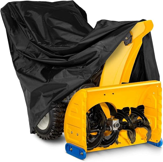 ZJYWSCH Snow Blower Cover for Outside Snow Thrower Cover Outdoor Two Stage Snowblower Cover Waterproof 600D Heavy Duty Universal Size 51.2" L x 33" W x 40.2" H