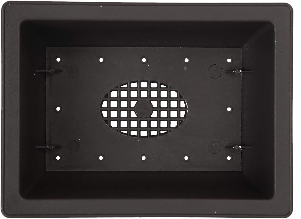 KINJOEK 25 PCS 6.5 Inch Plastic Bonsai Training Pots, Rectangular Plant Bonsai Tree Pot, Starter Flower Succulent Growing Seedling Pot Container Planter for Garden Indoor Home Decorative