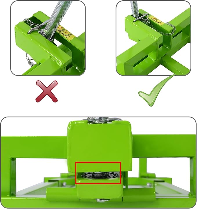 Heavy-Duty Lawn Mower Lift - 800 Lbs Capacity, Universal Fit, Easy Lift for Riding Mowers, Tractors | Adjustable 45° Tilt, Maintenance and Cleaning Aid