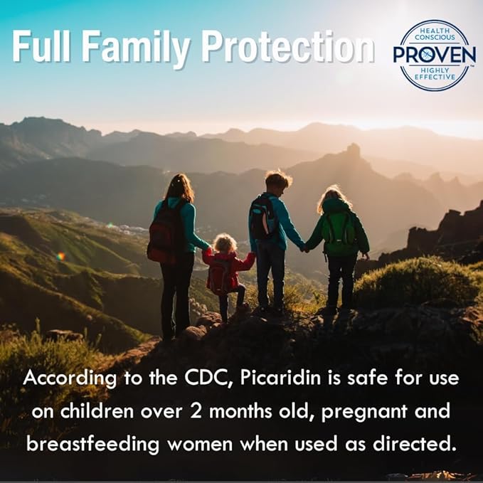 Proven Insect Repellent Spray, Keep Mosquitoes, Ticks and Flies Off, DEET Alternative Repellent, Up to 14-Hour Protection, Great for Camping or Hiking, 2 Ounce, Odorless Spray, 2 Pack