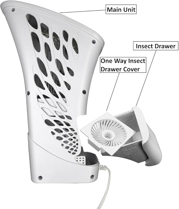 Cleanrth XVAC500 X-Vactor Insect Bug Zapper and Fly Vacuum Trap All-in-One