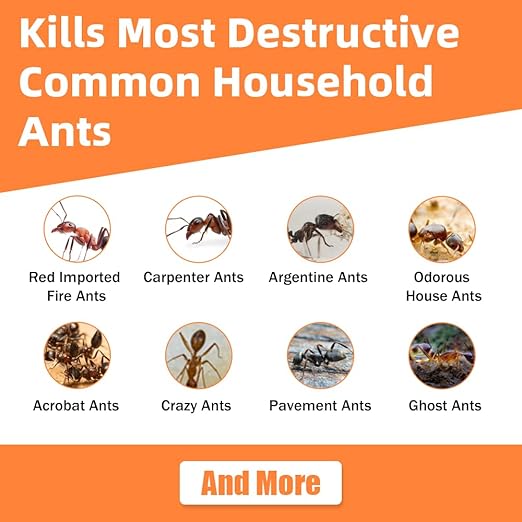 32 PCS Ant Killer Gel Bait Stations, Extra Strengthen Ant Bait Traps, Long-Lasting Effective Pest Gel for Carpenter Ants and Other Common Household Ants, No Mess Easy Use, Safe for Pets and Kids