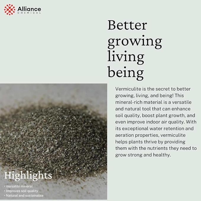 Premium Organic Fine Vermiculite - 5.3 Quarts - Soil Amendment for Lush Gardens, Essential for Mushroom Cultivation, Potting Plants, and Composting