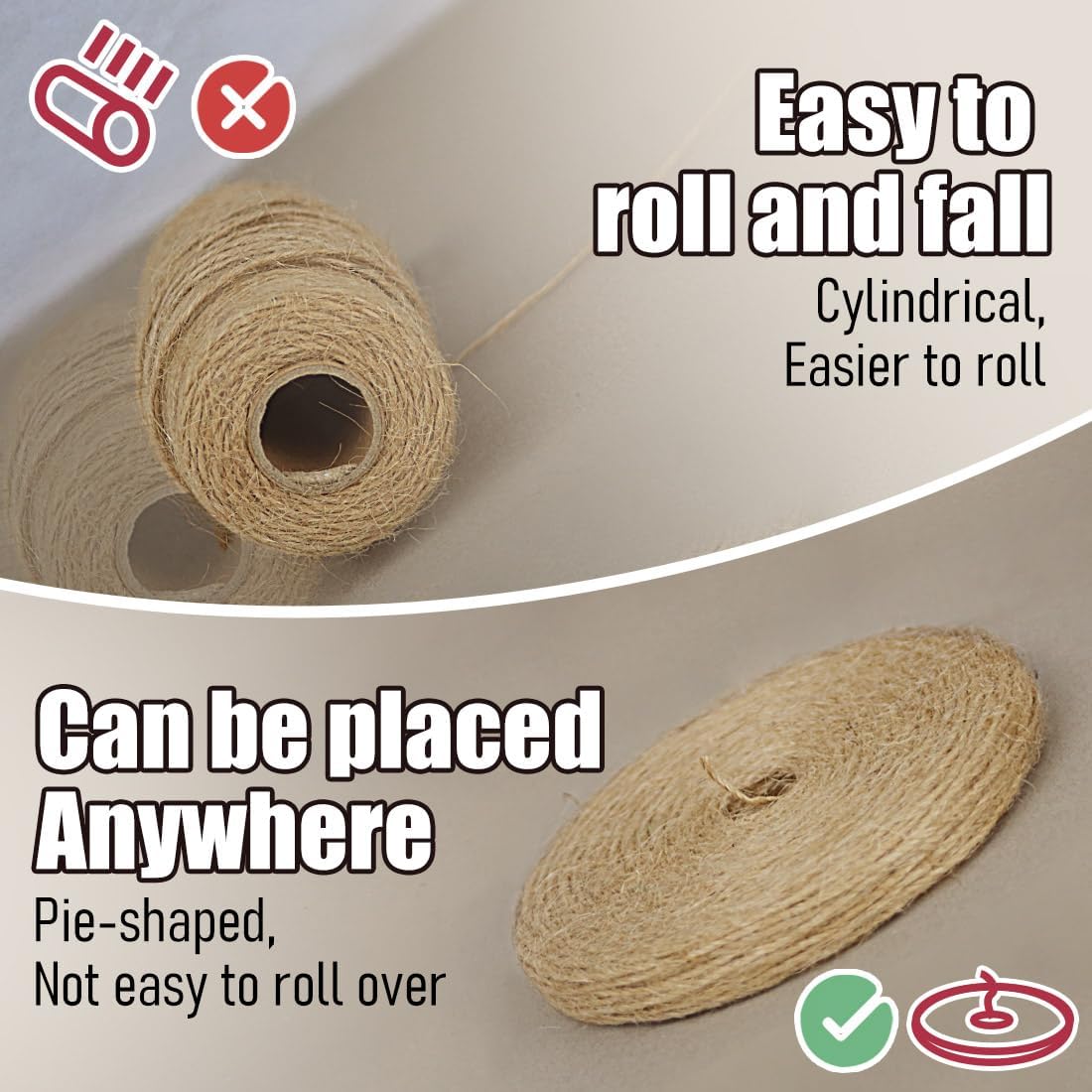 PerkHomy Garden Twine Strong Natural Jute 400 Feet Long Brown Twine for Gardening Tomato Climbing Plant Tie Floristry Crafts Gift Wrapping Packing Decor (Brown 2mm * 400feet)