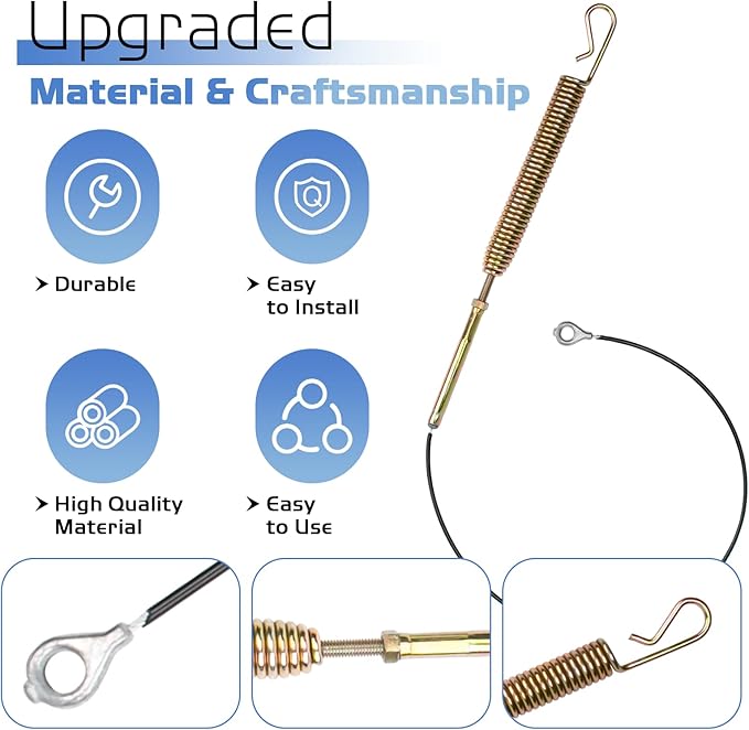 06900438 Snow Blower Auger Upper Traction Cable Fits for Ariens Compact 20 24 SNO-Tek 24 28 120V ST24 Snowblower Replacement Parts #24916003 AMP 24916303