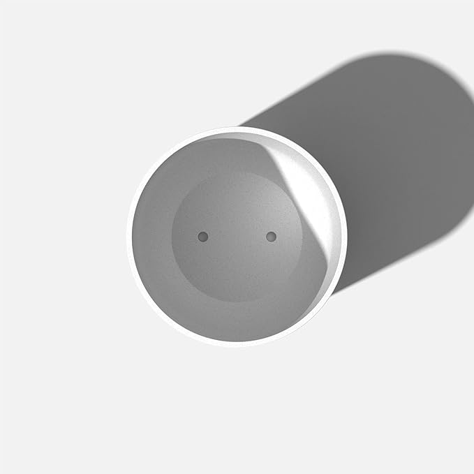 Veradek Round Lima Plastic Planter Pots for Indoor/Outdoor Garden Use, White, Suitable for Small to Large Succulent Plants, Flowers, Modern Interior Plants