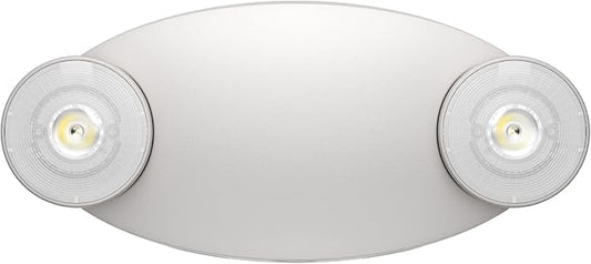 1 Pack LED Emergency Light with Battery Backup-Adjustable 2 LED Bug Eye Head Emergency Lighting -UL Certified 120-220VAC Emergency Exit Lighting Fixtures for Business/Home.