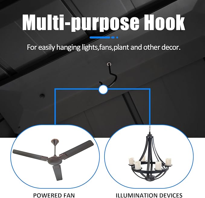 CHARMELEON 12x14 Cedar Wood Gazebo,Heavy Duty Patio Gazebo with Metal Roof,Permanent Hardtop Gazebos Pavilion with Mosquito Netting and Curtains for Backyard,Outdoor,Deck,Garden,Porch