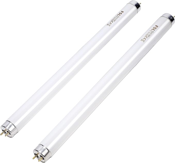 Lulu Home 2 Packs Bug Zapper Replacement Bulbs, 13" L 10W T8 Light Tubes for 20W Electric Mosquito Killer, Lamp Bulbs Emitting 365nm Light to Attract Gnats, Moths and Flying Insects