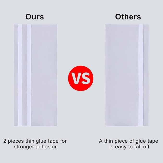 Faicuk 20-Pack Clear Window Fly Traps Sticky Flys Strip for Indoor Houseflies Nontoxic and Pesticide-Free