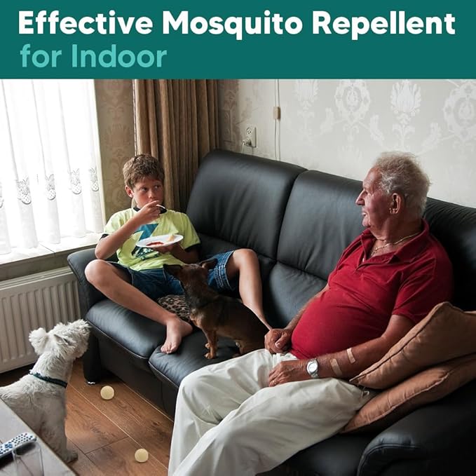 Mosquito Repellent Outdoor Patio, Mosquito Repellent Indoors, Mosquito Away Deterrent for Backyard, Camping, Travel, Outdoor 12-Packs