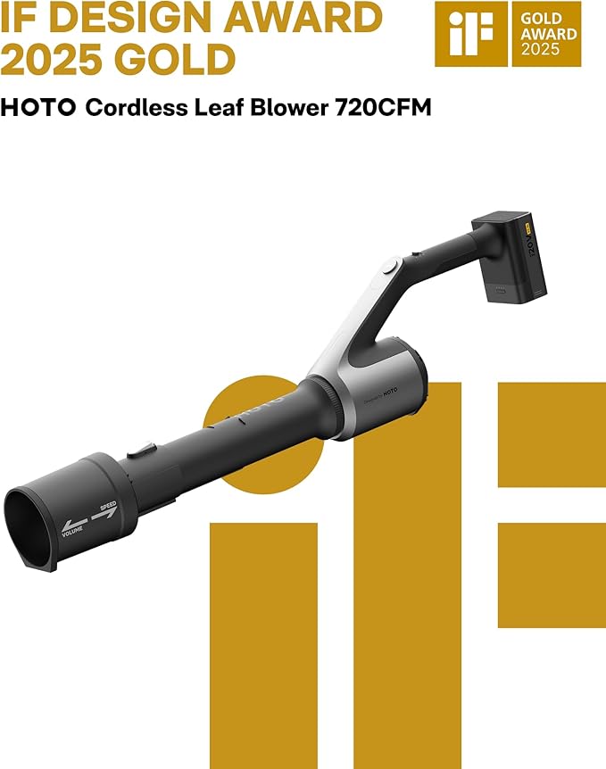 HOTO Leaf Blower with 100w USB-C Fast Charger and Battery, Handheld Electric Leaf Blower for Lawn Care, Snow, Yard, Leaves, Dust