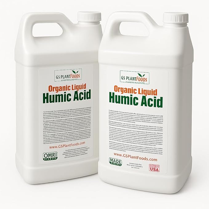 Humic Acid - Organic Liquid Humic Concentrate with Fulvic Acid - (5 Gallon Drum) - Multi-Purpose Soil Conditioner - Suitable for Gardens, Lawns, Houseplants & Trees