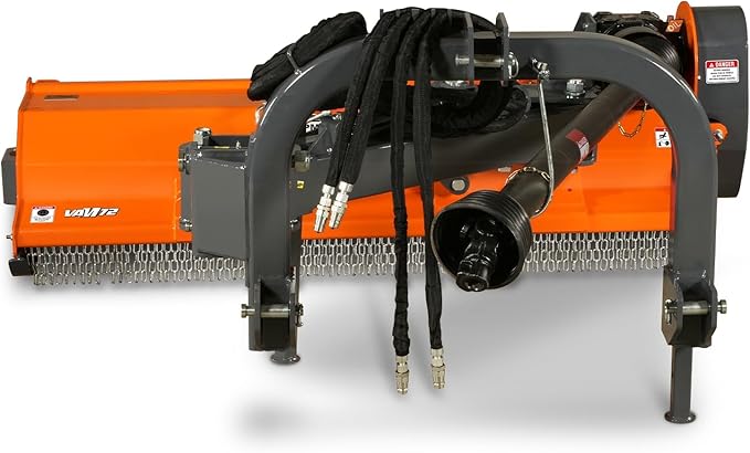 72” Offset Ditch Bank Flail Mower with 90° Tilt, 70-100 HP Tractor, 3-Point Hitch, PTO Drive Shaft, VAM72