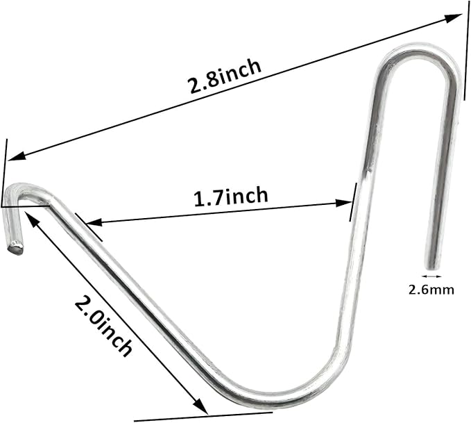 T-Post Clips Galvanized Steel Fence Clips 600 PCS 10 Gauge Convenient and Fast Installation Pre-Cut Fence Ties for T-Posts/U-Posts